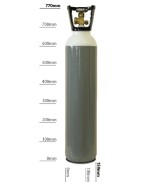 Oxygen Refill 10L, pressured at 200Bar. For Heating, Cutting and Welding