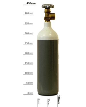Oxygen Refill 2L, pressured at 200Bar. For Heating, Cutting and Welding