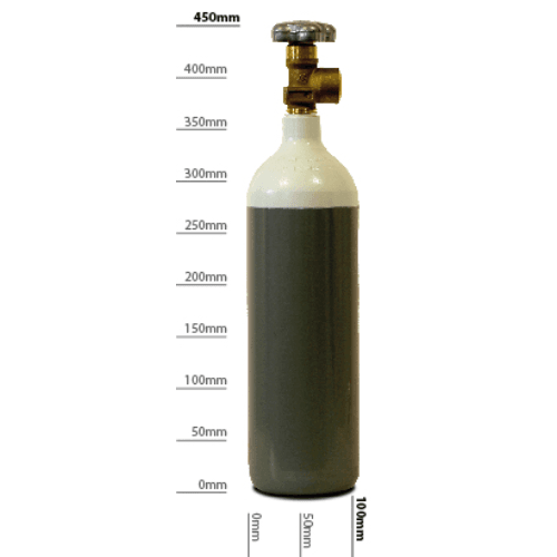 Oxygen Refill 2L, pressured at 200Bar. For Heating, Cutting and Welding
