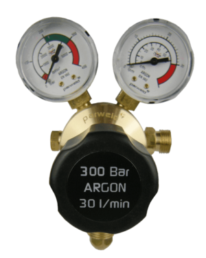 Argon Shielding Gas Regulator for MIG and TIG Welding Gases. Single Stage, 2 Guage, 300Bar. 30lpm flow