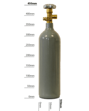 CO2 (Carbon Dioxide) for Paintball Cylinder Filling, 1.5kg Content, With Dip Tube / Siphon Tube