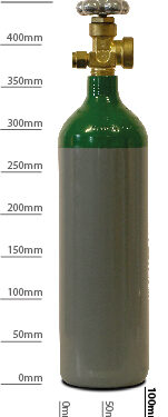 Pure Argon Gas Refill 2L, for TIG Welding Stainless Steel, Aluminium, ect