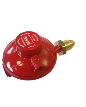 37mbar Propane 4kg/h Regulator - Includes a 3/8" BSPM to 8mm nozzle