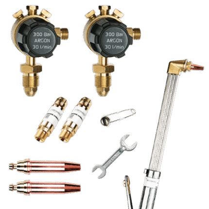 Oxygen - Propane / Propylene . Cutting Kit with plugged Regulators