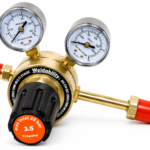 Propane / Propylene Regulator for Heating, Cutting and Brazing Gases. Two Stage, Twin Guage, 25Bar. 4Bar Max Outlet Pressure - OUT OF STOCK