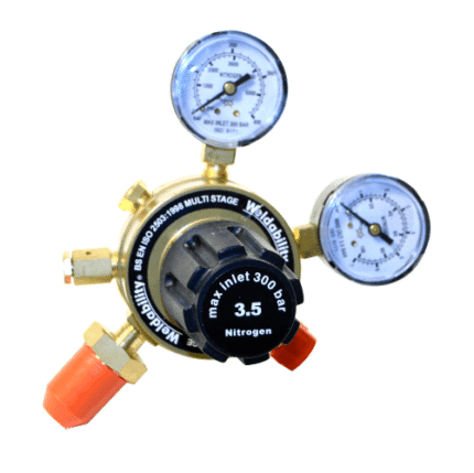 Argon Regulator, single stage, twin guage