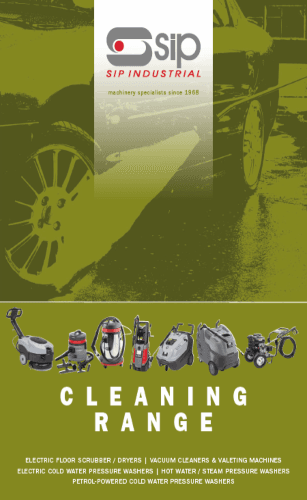 Front Page Of The SIP Cleaning Range Product Catalogue