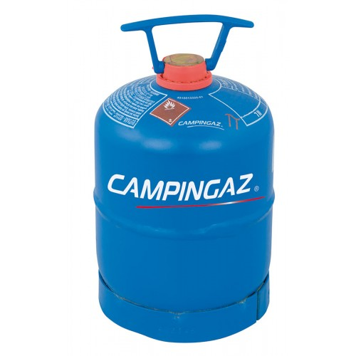 blue campingaz bottle