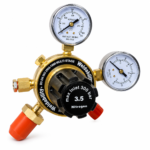 Argon Regulator, single stage, twin guage