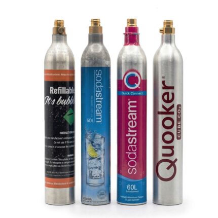 CO2 Refill Service For Up To 425 grams CO2, Soda Stream Style, Gas Cylinders – Refill service – Send us your empties – Address below