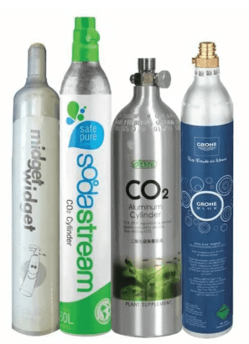 CO2 Refill Service For Up To 425 grams CO2, Soda Stream Style, Gas Cylinders - Refill service - Send us your empties - Address below