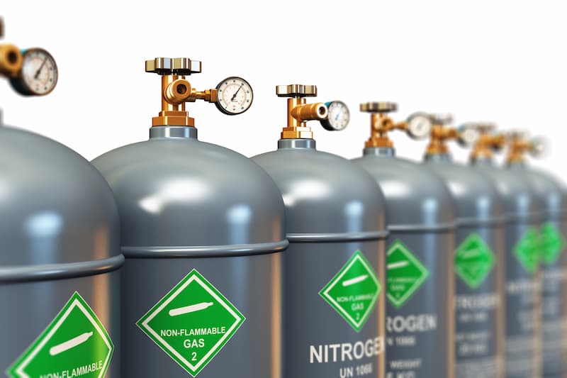 Nitrogen gas canisters