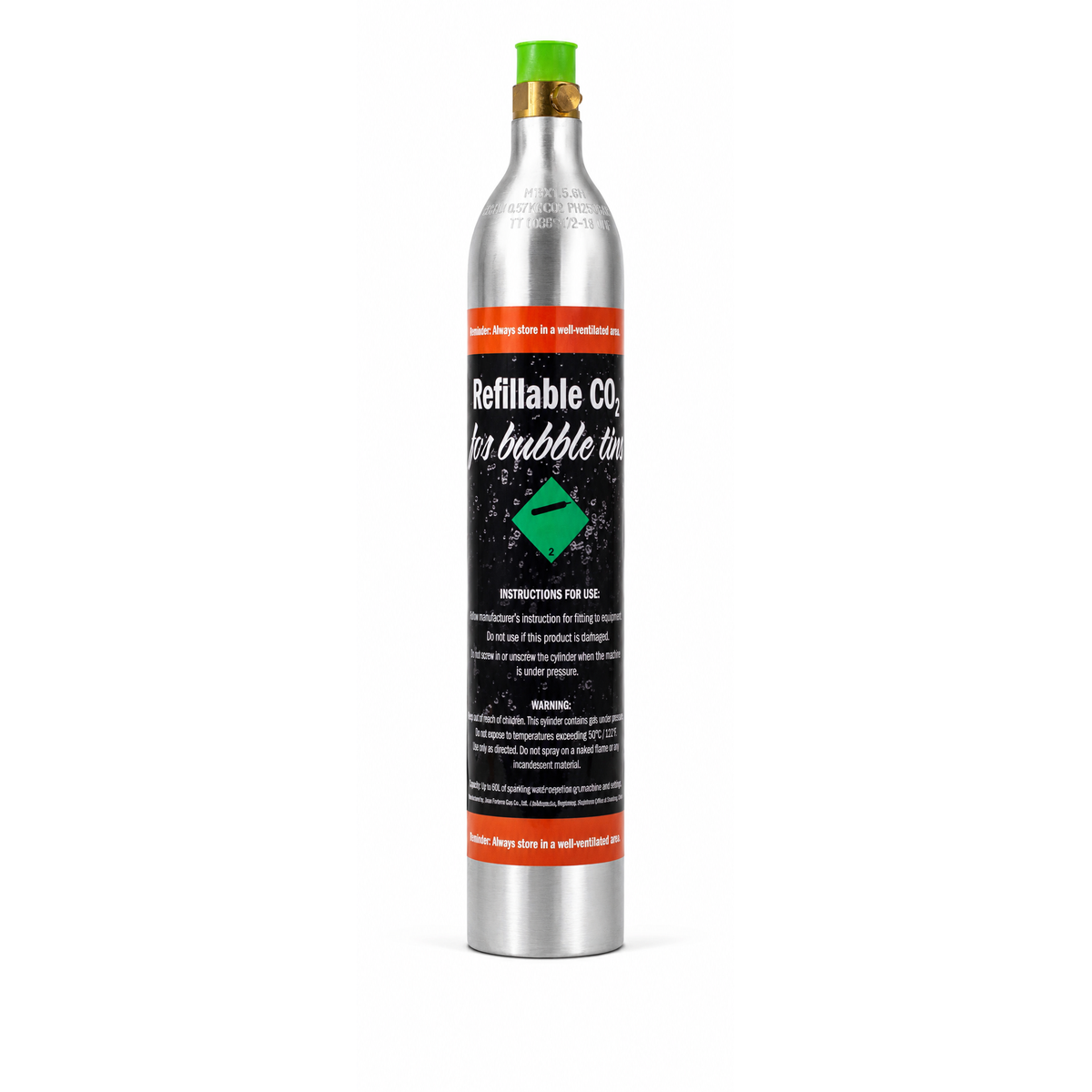 Carbonated-2 Soda Style cylinder unbranded 425g