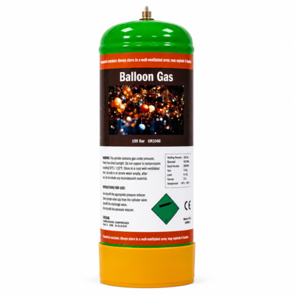 Helium Balloon Gas 2.2L for Partys, Ballon arches, Helium needs