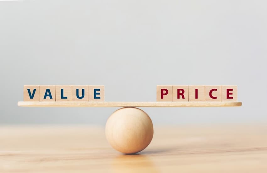 A balance between value and price
