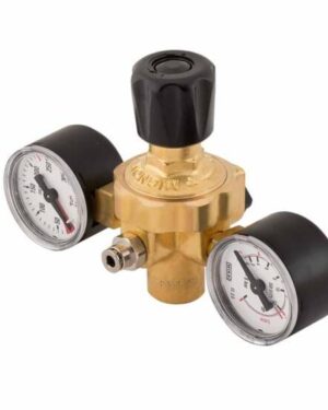 Disposable Gas Regulator M10 Twin Gauge