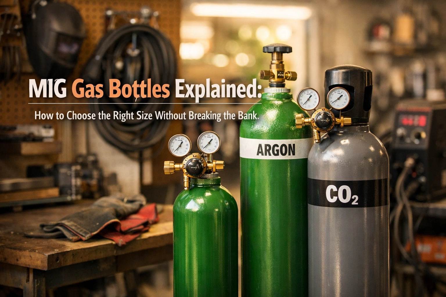 MIG Gas Bottles Explained: How to Choose the Right Size Without Breaking the Bank