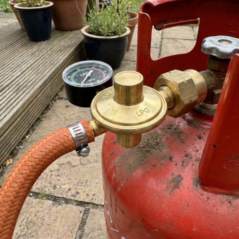Gas regulators and fittings for bottled gas equipment