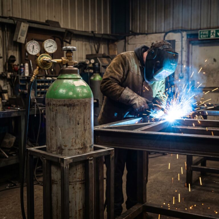 MIG welding gas cylinders